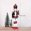 30CM Wooden Nutcracker Christmas Ornament with Cloth Wrap
