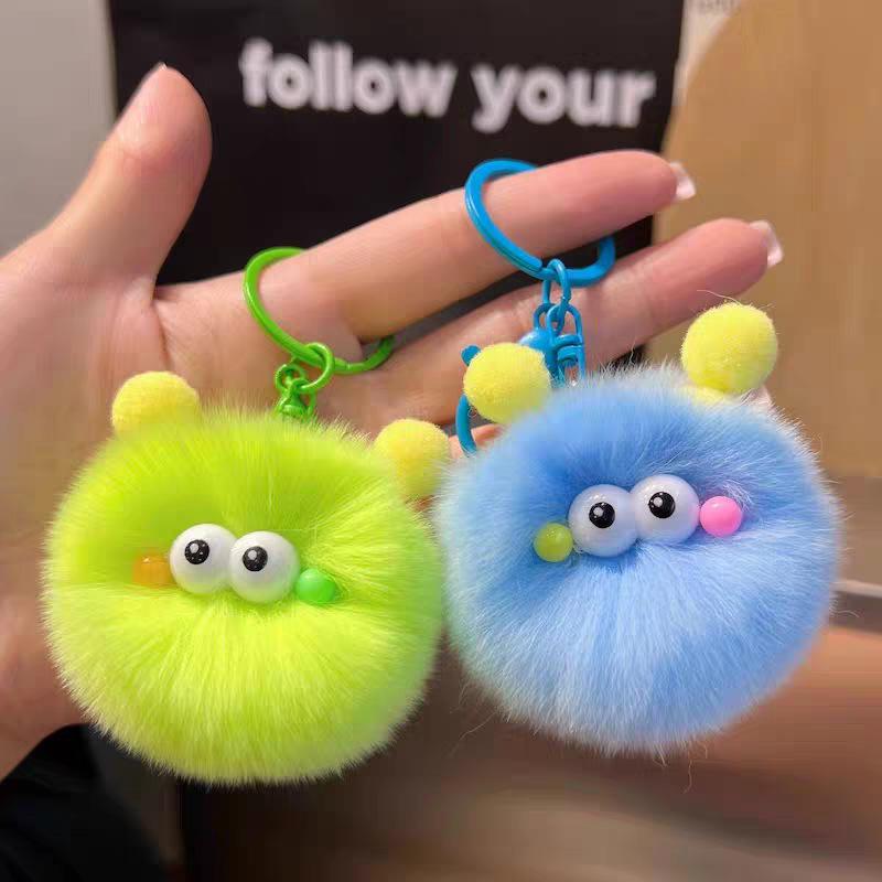 Portachiavi Peluche Coniglio Rex Sintetico Bambola Giocattolo Ornamento per Borsa Regalo