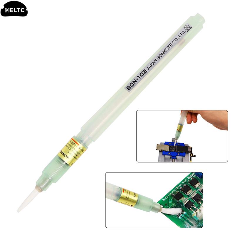 1PCS BON-102 Flux Pen Soldering Rosin Solder Paste Tool Applicator Brush Head No Clean For Bga Soldering