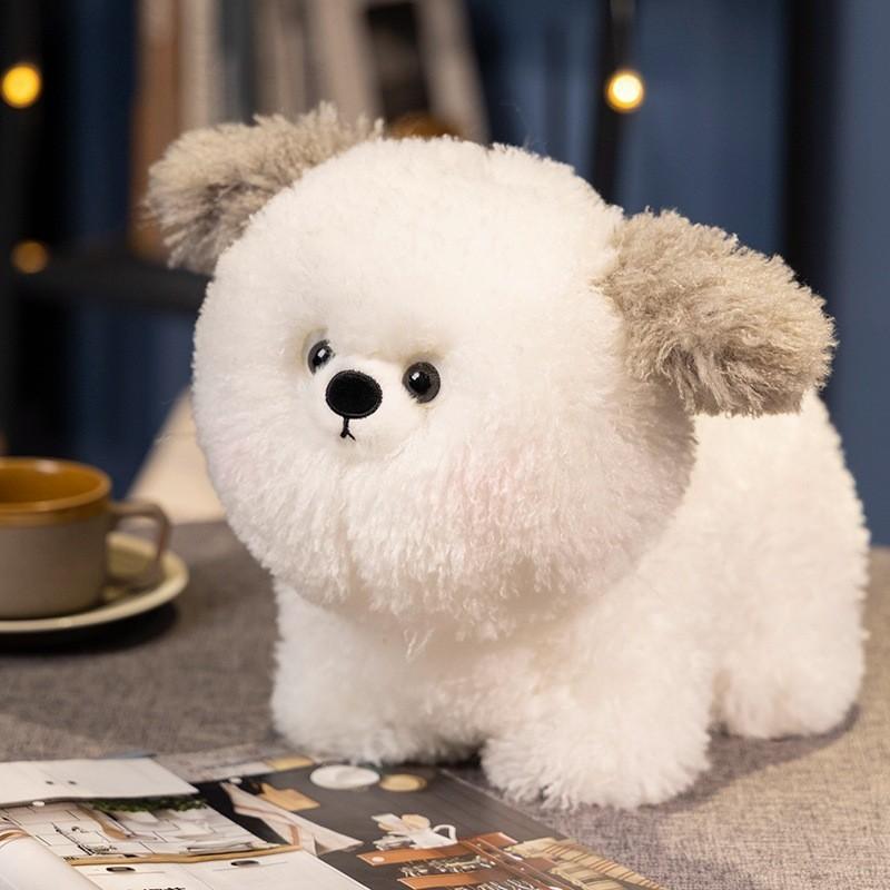 Adorable Bichon Rabbit Plush Doll Soft Hugging Pillow Cute Stuffed Animal Toy Dog