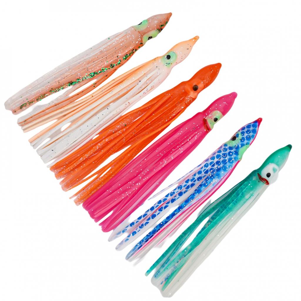 Fisherman Fishing Lures Tools Equipment Supplies 20pcs Artificial Octopus