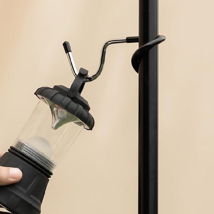 2Pcs Portable Tent Poles Lamp Hanger Outdoor Camping Lamp Hook Tainless Steels Light Stand Holder Poles Mount Hook Endur
