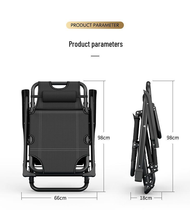 Portable Folding Lounge Chair Recliner for Adults - Versatile Beach and Nap Chair with Adjustable Backrest