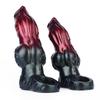 N-5214 Men's Thickened Silicone Wolf Tooth Sleeve - Enlarged Erotic Knot Design.