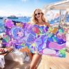 Vtuber Shizuku Hyodo Towel Quick Dry Absorbent Beach Towel for Sports, Fitness, Swimming and Outdoor Activities