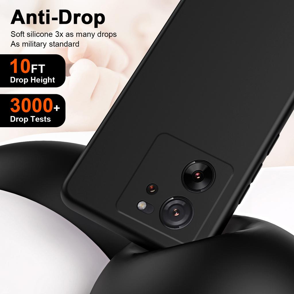 For Xiaomi 13T/13T Pro/K60 Ultra Case Rubberized 2.2mm Shockproof TPU Phone Cover