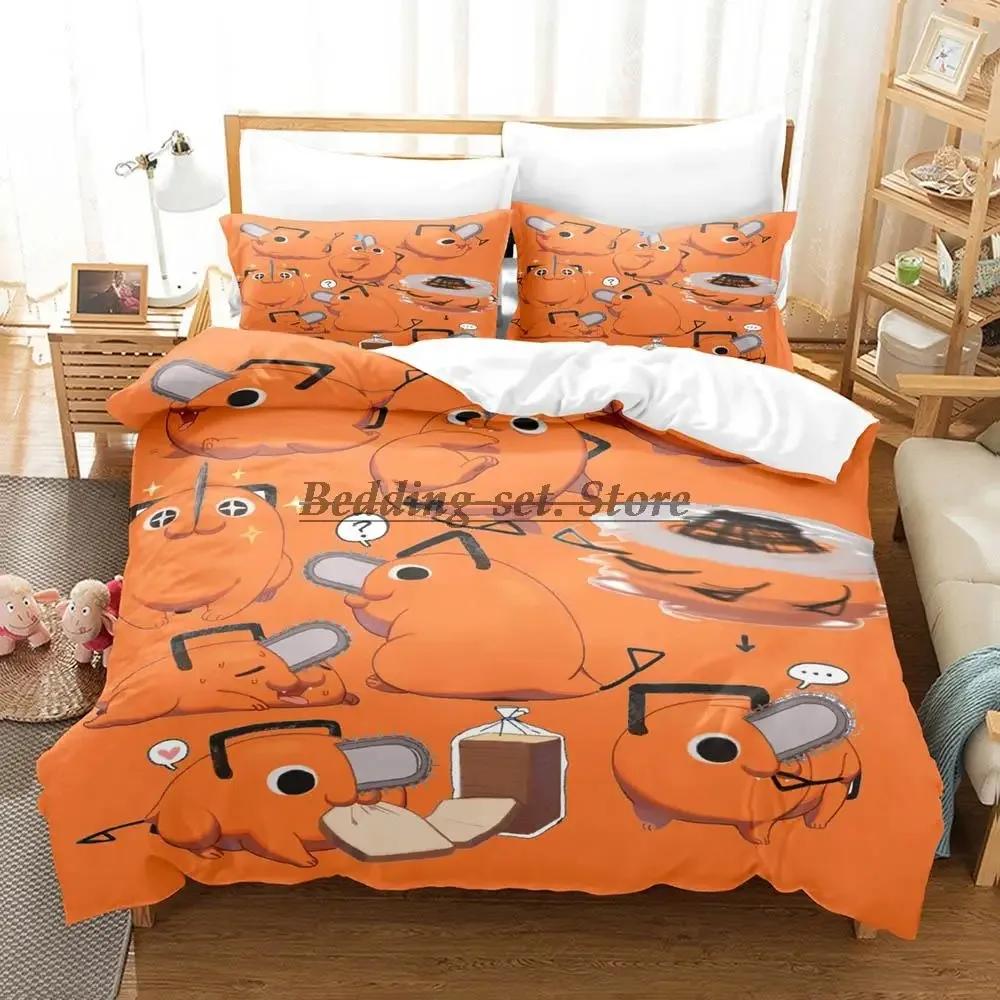 2023 Chainsaw Man Pochita Bedding Set Single Twin Full Queen King Size Bed Set Aldult Kid Bedroom Duvetcover Sets SPY×FAMILY