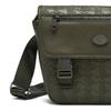 Lacoste Sac à bandoulière en cuir polyvalent mode décontractée rétro pour hommes Jaune-Foncé Vert NH4655MR-062