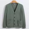 Ανδρικό Ζακέτα Πουλόβερ V-neck Jacket Βαμβάκι Μακρύινο από Σιντζιάνγκ Χαλαρό Καθημερινό Χωρίς Σίδερο