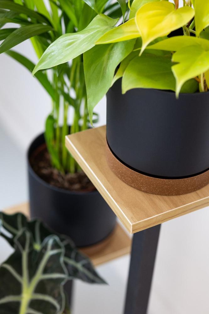 PEAK Universal Flower Stand - Black, 3-tier Flower Stand for 3 Pots