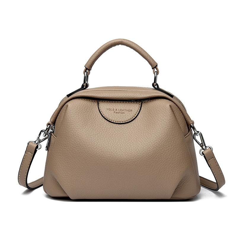 Women's Bag New Fashion Shoulder Messenger Handbag Large Capacity Lychee Pattern Bag