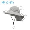 Children Sun Hat Breathable Mesh Sunshade Beach Cape Hat 3-8Years Quick Dry Neck Protection Hiking Travel Kid Bucket Hat