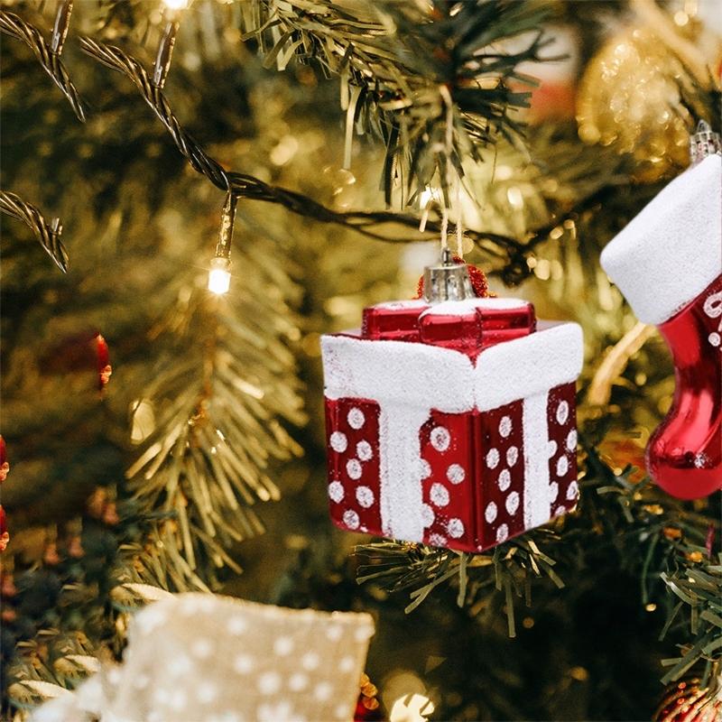 Christmas Tree Ornament Cartoon Snowman Candy Boot Sweet Hanging Decoration for Winter Holiday Party Decorations