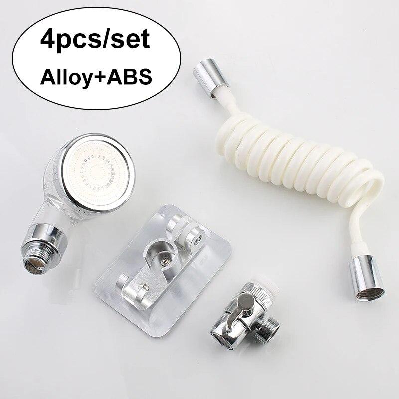 1pc Handheld Faucet Diverter Valve, Shower Head For Home Bathroom Kitchen, Faucet Adapter Set, Adjustable Diverter Valve Faucet