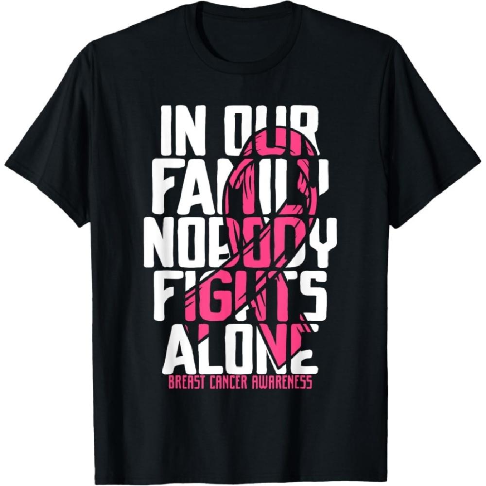 

Breast Cancer Support Pink Breast Cancer Awareness T-Shirt XXXXXL чорний