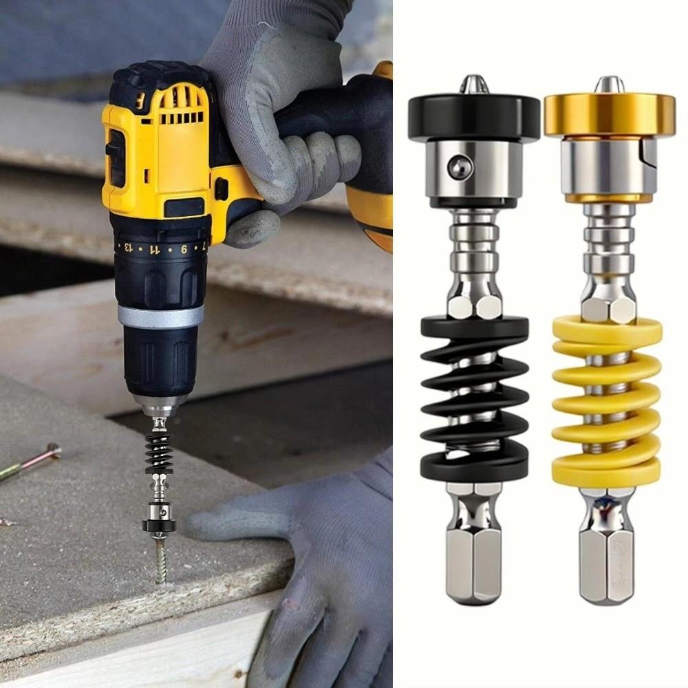 2/5Pcs Magnetic Spring-Loaded Screwdriver Bits Screw Holder for Drill Plasterboard Work