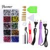Flatback Rhinestone Setter Wand Hotfix Applicator Kit with 7 Tips, Hot Fix Crafting Supplies Tool, for DIY Clothing Fabric Craft Projects Shoes Bags