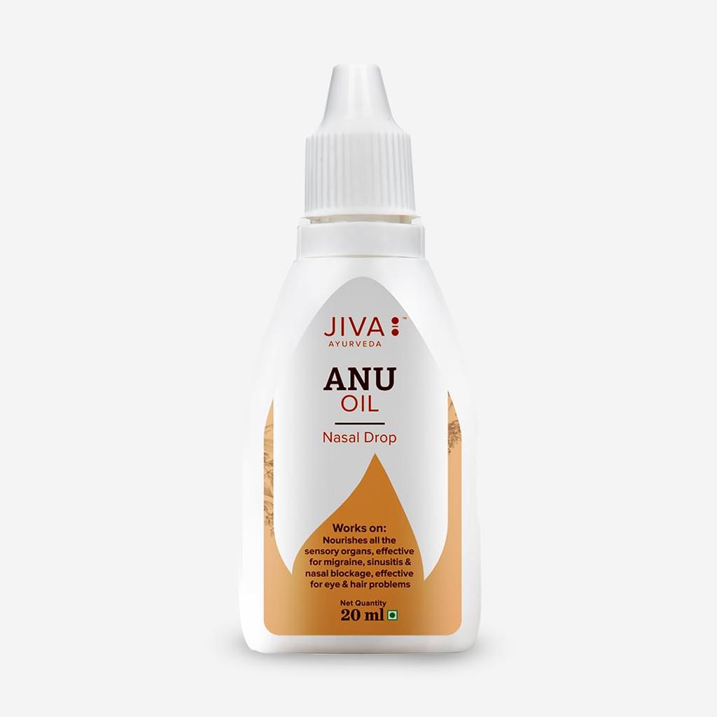 Jiva Anu Oil 20 ml X Pack Of 2 Nasal Care Oil For Daily Cleansing Sensory Comfort Traditional Ayurvedic Formula Use