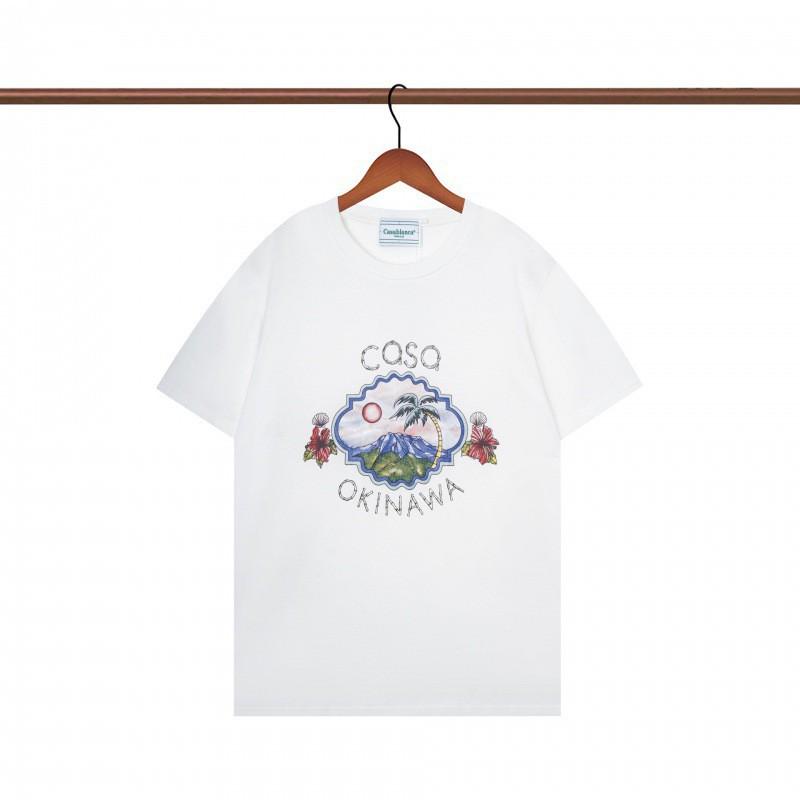 Unisex Cotton T-Shirt With Digital Print Letter Loose Fit Casual Wear