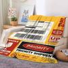Fashion Print D-DHL Blanket For Sofa Office Bed Plane Travel Sleep Read Relax Camping Soft And Warm