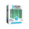 DAFI Replacement Filter Cartridges for Soft Solid Water Filter Bottles (3-Pack) [Japanese Specifications, Official Japanese Product] (Mint)
