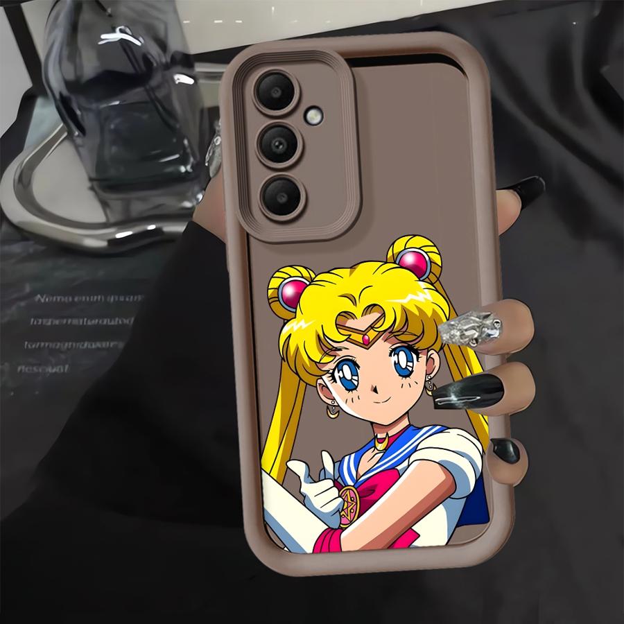 Phone Cover Case for Samsung Galaxy A56 A25 A26 A36 A24 A35 A52 A73 A22 A54 A55 A32 A21s Anime Sailor Moon