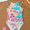 2025 Cute Summer Print Baby Swimsuit - Fashionable European & American Style