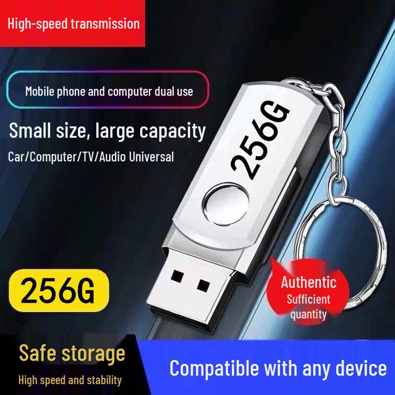 128GB Dual-use High-Speed USB-C Flash Drive for Phones and Computers - Portable Office & Car Gift