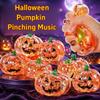 Halloween Pumpkin Head Sparkling Powder Maltose Pinch Toy Ball Stress Relief Slow Rebound Decompress Toy Simulation Sensory Gift