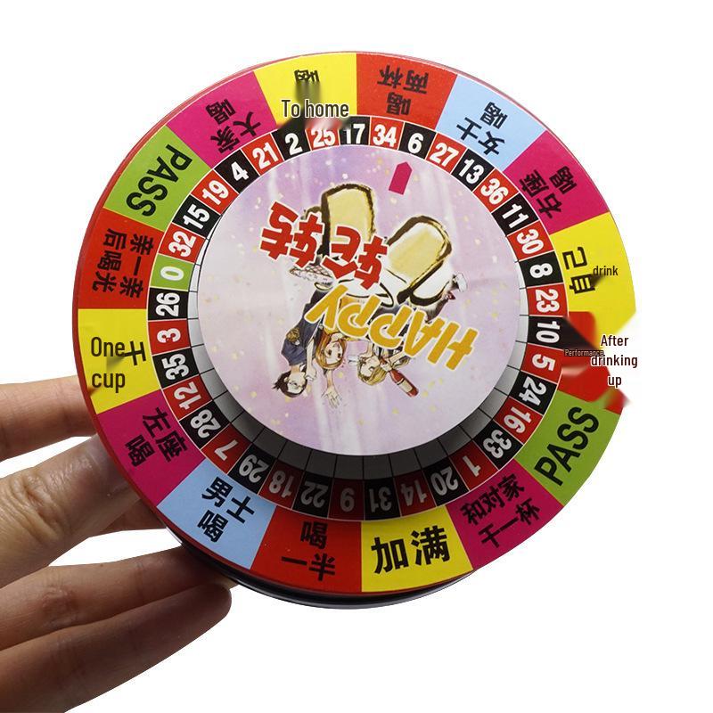 Electric Drinking Game Spinner: New Year Party Russian Roulette Wheel for Bar and KTV Entertainment