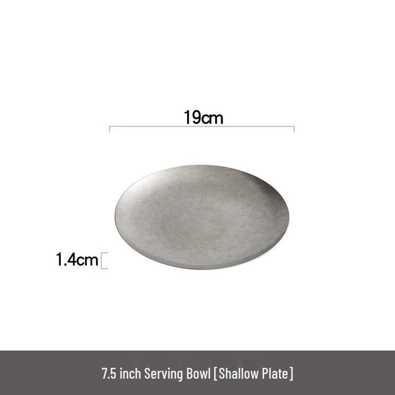 Xiangchong Nordic Style 304 Stainless Steel Round Flat Plate
