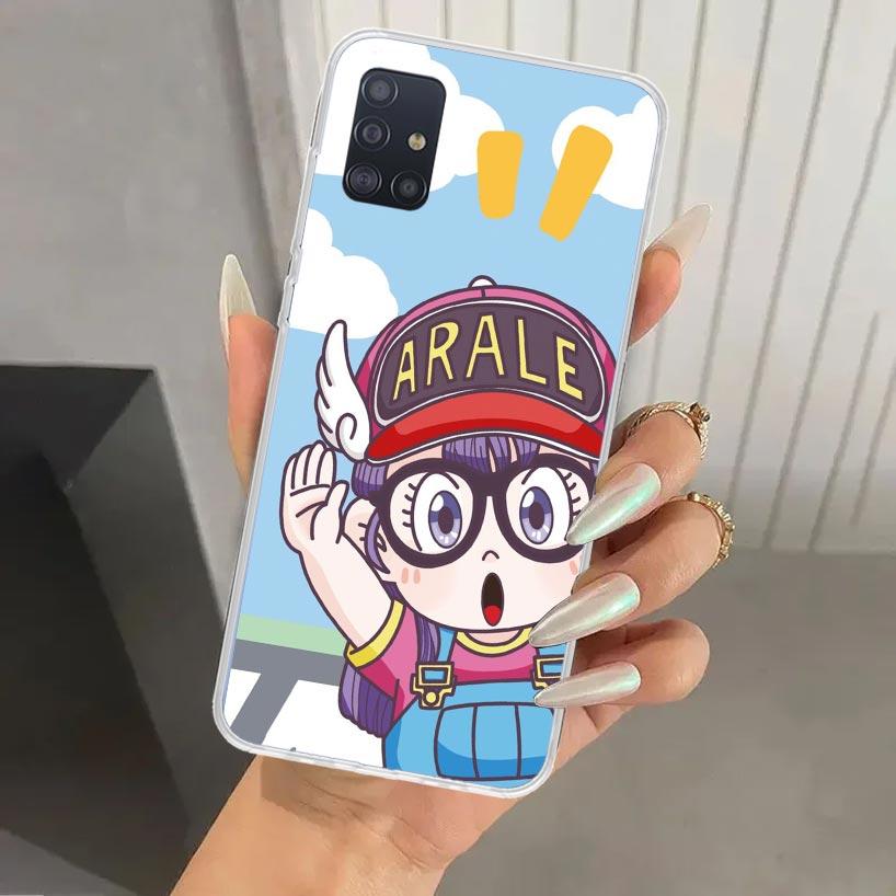 Dr Slump Arale Anime Phone Case for Samsung Galaxy A52 A32 A22 A12 A02S A50S A30S A10S Note 20 Ultra 10 Plus S10 A31 A20 A71 A72