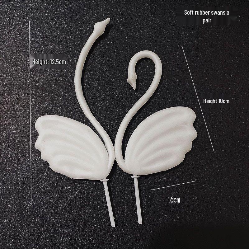 Swan Neck Fondant Cake Decorations for Valentine's/Christmas