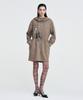 Kimjisu Vintage Fox Graphic Hoodie Dress _ Brown