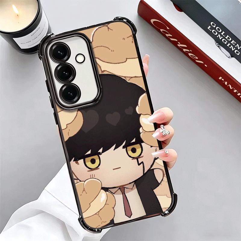 Mashle Magic And Muscles Anime Plating Phone Case For Samsung A17 A07 A37 A57 A16 A56 A15 A55 A14 A54 A13 A53 A26 A36 A25 A35 A2
