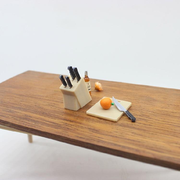 Safe Mini Cutter Set For Dolls House Scene 1/12 Scale Realistic Miniature Accessories