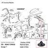 Toyota Camry/Highlander, Lexus Hood Insulation Panel Clip 9046709050