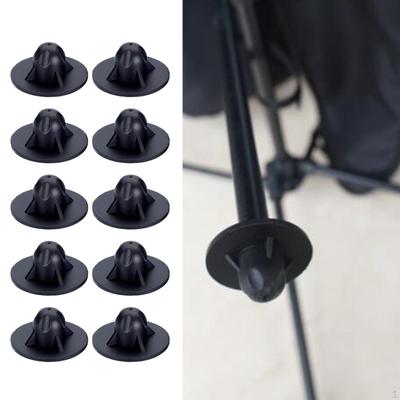 10 Pieces Moon Chair Foot Covers Camping Leg Protectors Anti Sinking Nonslip End Cap for