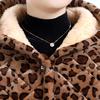 Padded Jacket, Coat, Fashion Home Jacket, Women's Coat, Plus Velvet Thickened Overalls, Leopard-print Padded Coat, Cotton Trousers Suit