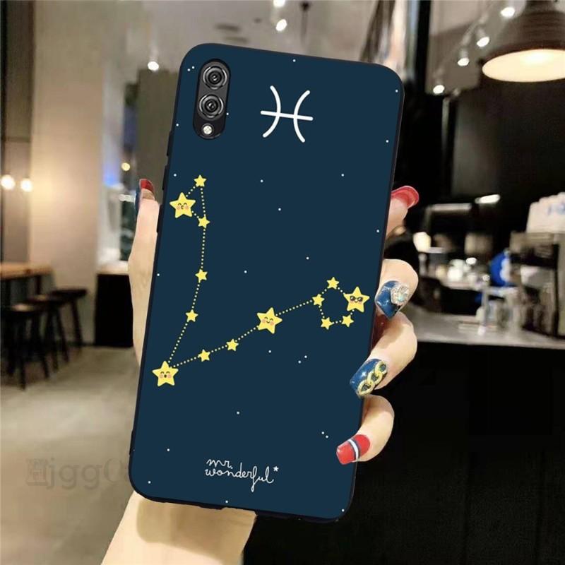 

Чехол для телефона Twelve Constellations для Honor 70 50 20 7S X9 X8 X7 Magic 4 3 Pro, мягкий черный чехол для телефона Honor Magic 2