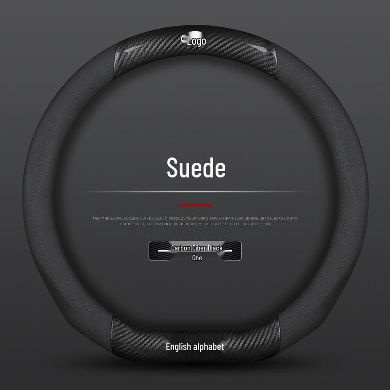 Universal Suede Steering Wheel Cover for NIO ES6, ES7, EC7, ET5, ET7 - Four Season, Ultra-Thin Design