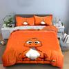 Orange Cartoon Dinosaur Design. Bedding Sets Duvet Cover Sets Duvet Covers Pillowcases(1 * Duvet Cover 2 * Pillowcases, Without Duvet Insert)