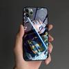 Giyu Tomioka Kimetsu no Yaiba silikonové sklo Kryt pouzdra na telefon pro iPhone SE 6 6s 7 8 Plus X XR XS 11 12 mini Pro max