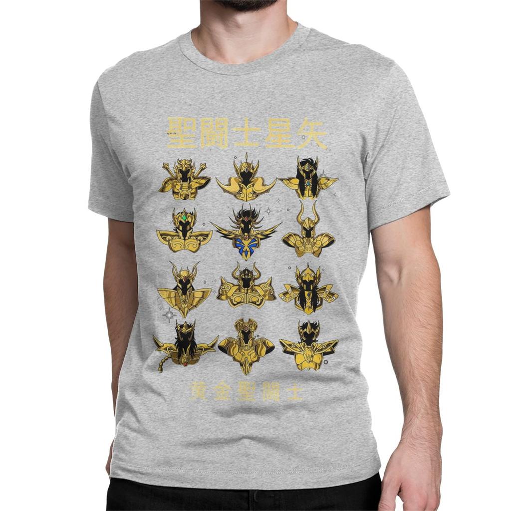 Knights Of The Zodiac Japanese Anime T-Shirts Men Women Round Neck 100% Cotton T Shirt Saints Seiya Short Sleeve Tees Clothing