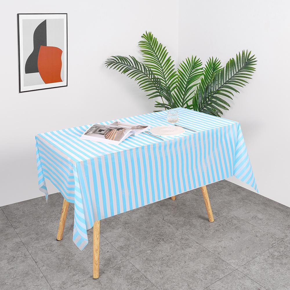 1/3pcs Plastic Tablecloth Disposable Tablecloth Party Picnic Table Waterproof Mat Wedding Home Decoration