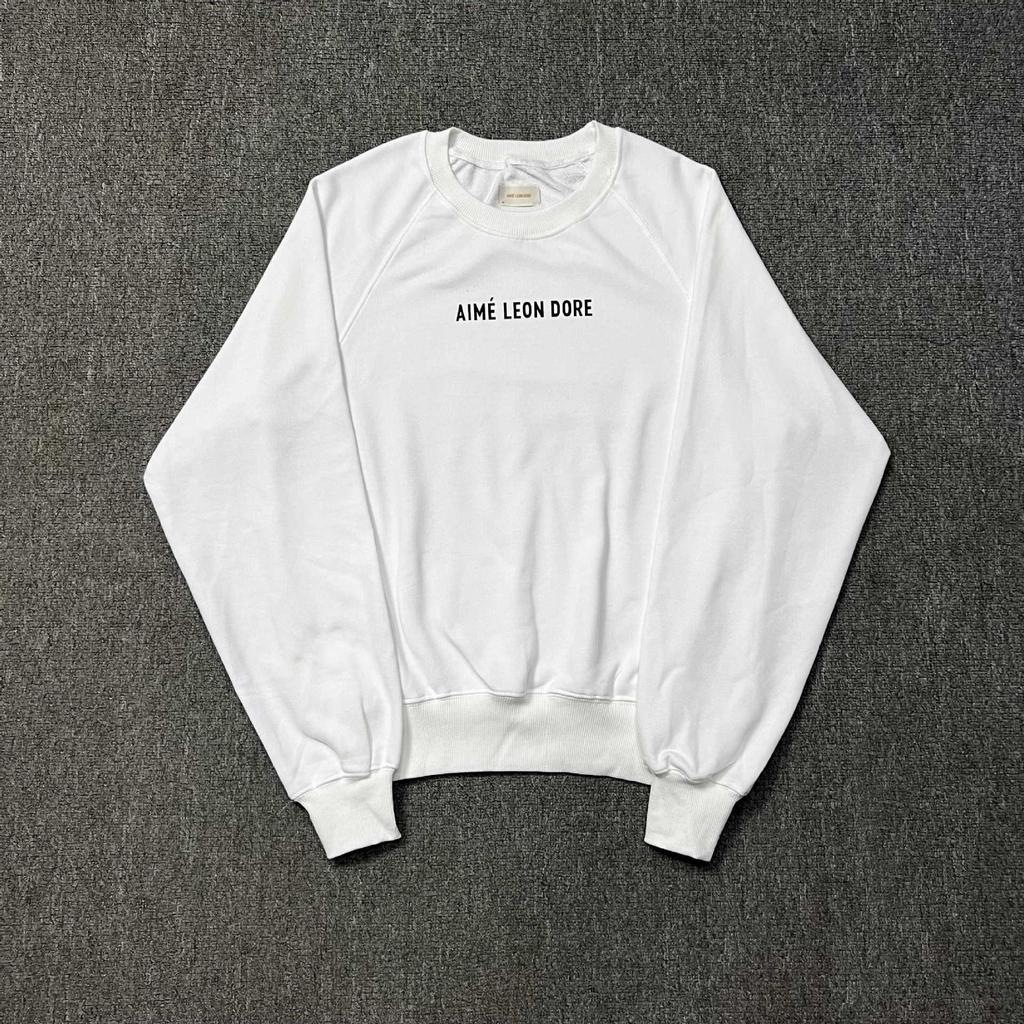 Aime New York Queens Landmark Print Round Neck Sweatshirt - Versatile Men's Hoodie