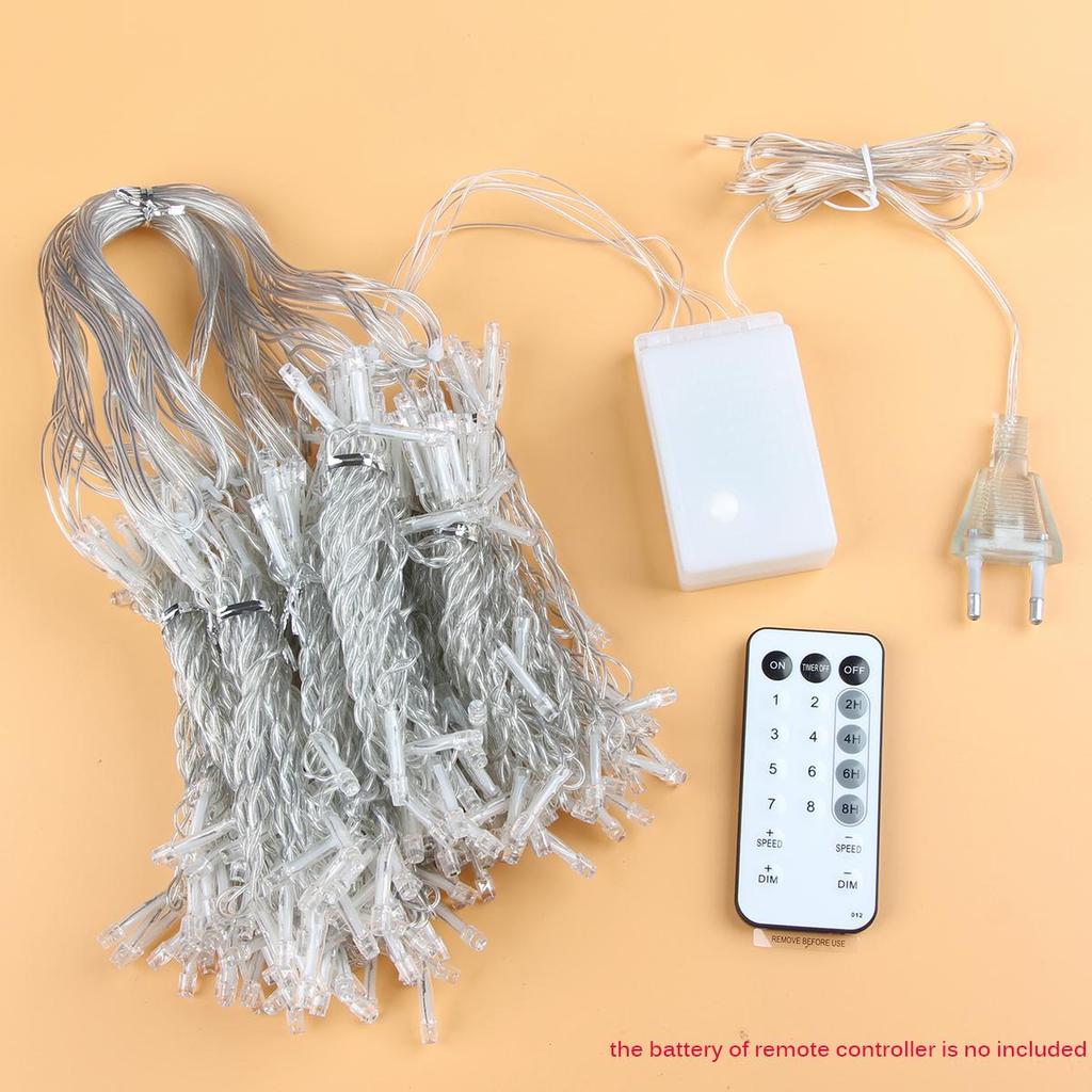 2/3/6m Fernbedienung LED Vorhang Lichterkette Weihnachten Led Terrasse Party Hochzeit Fenster Decor Außen string Lichter Für Neue Jahr