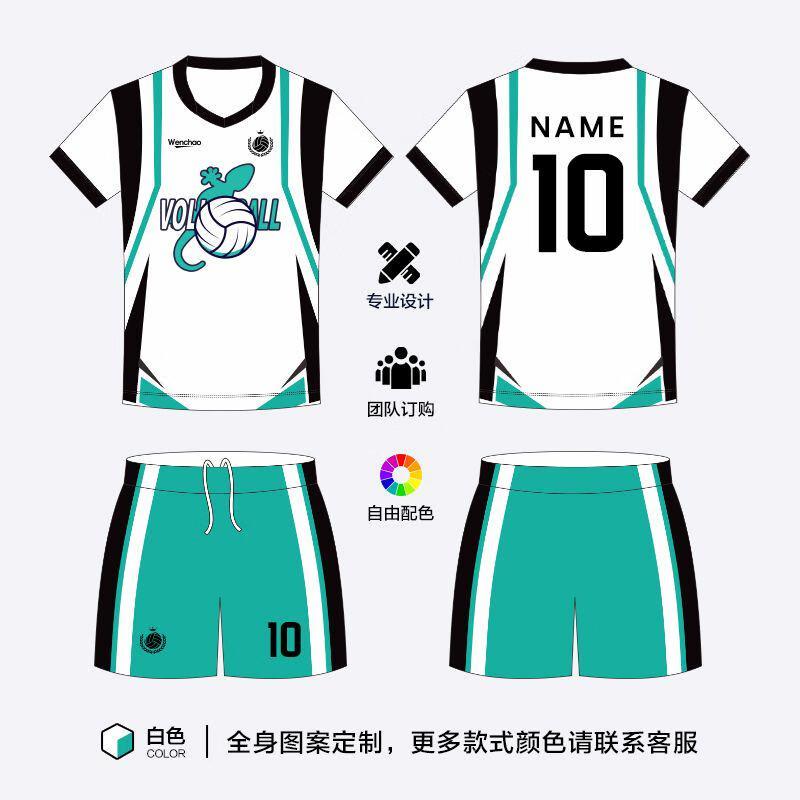 Camisa de Voleibol Personalizável de Manga Curta Unissex