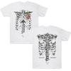 Siente en mis huesos Camiseta de Esqueleto Camiseta de la Banda Imagine Dragons Música Rock Hombres Mujeres Casual Oversized Camiseta Y2k Camisetas de Algodón Ropa de Verano