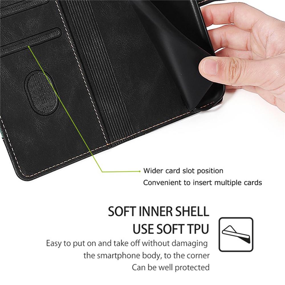 For Motorola Moto G15 4G/G15 Power 4G Case Leather Wallet Phone Cover with Straw Hat Magnetic Clasp